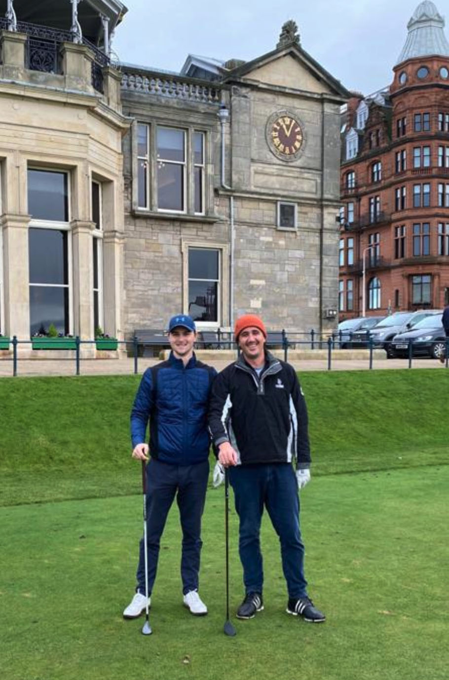 William Barnes and William Oliver at St Andrews' Old Course